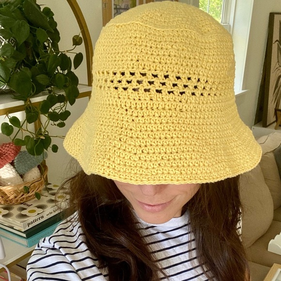 Handmade Crochet Bucket Hat - Picture 2 of 3